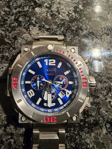 Barbos blue chronograph - barbos, "blue