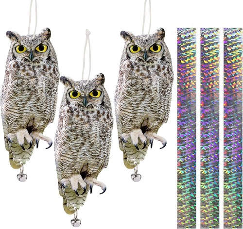 3pcs owl bird - owl, scarer