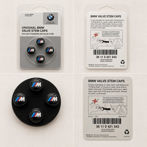 Genuine bmw premium valve caps - bmw,