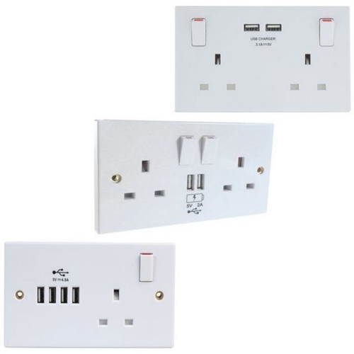 Amp twin socket usb - amp, charger