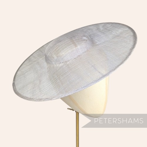 Cartwheel sinamay fascinator - sinamay,