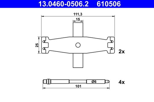 0460 0506 ate accessory - 13.0460-0506.2,