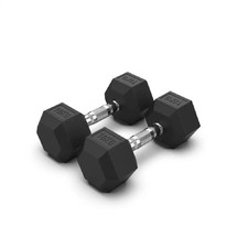 Hex Dumbbells Set 2.5kg-40kg Pair Hand Weights Rubber Encased Gym