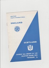 1973-74 England v. Scotland - Amateur Youth International @ The Goldstone Ground