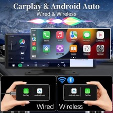 10.26″ Car Mirror Radio Multimedia Player Wireless Carplay Android Aux BT