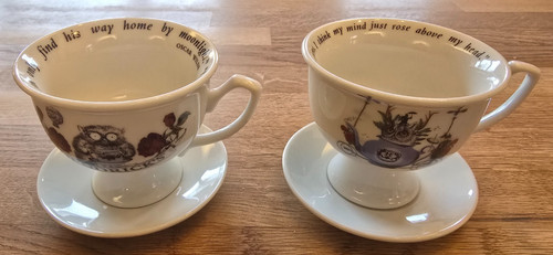 Hendricks gin tea cup and - ,