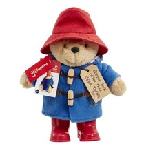 Paddington Bear Red Wellie Boots Soft Toy, Boy Girl Official Brand New with Tags