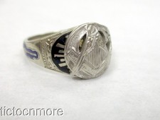 ANTIQUE ART DECO 10K WHITE