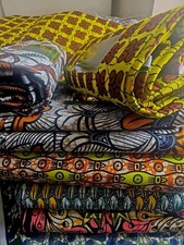 6 Pieces African Wax Fabric