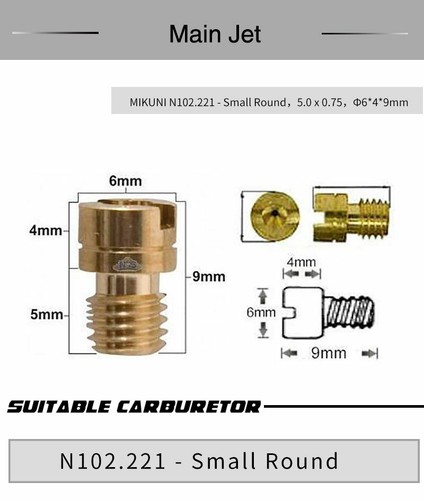 10pcs main jets mikuni - main,
