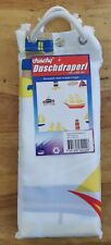 Shower Curtains box of 10 .  180cm wide x 200cm long NAUTICAL DESIGN