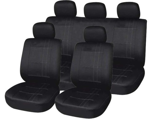Universal black pin stripe - black,