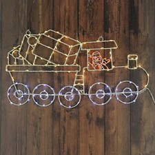 Christmas Train Silhouette