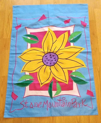 Stone mountain garden flag - garden,