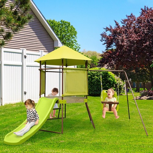 Outdoor kids swing set metal - kids,