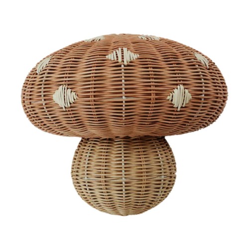 Rattan woven lampshade retro - rattan,