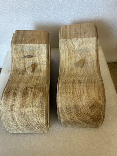 Pair solid handmade oak - handmade,