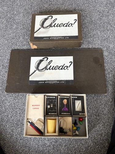 Cluedo vintage 1950 black - cluedo,