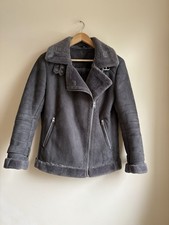Topshop Faux Shearling Aviator