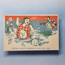 Comic Postcard C1940 Fat Lady