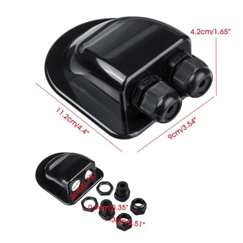 Waterproof dual cable entry - waterproof,
