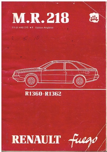 Renault fuego 6 coupe - renault,