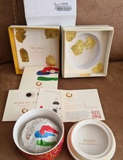 Teaspec Jubilee 2005 Raw Pu'Er Tuo Tea Cake in porcelain pot + gold leaf Harrods