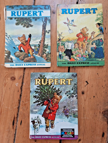 Rupert bear annuals daily - x,