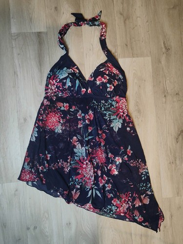George navy floral - navy, piece