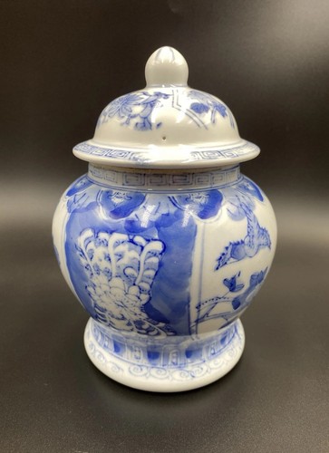 Chinese blue and white ginger - and,