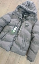 Men’s Grey Hoodrich Padded Coat small jacket with straps little use with tag
