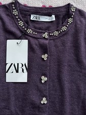 Zara Plum Beaded Rhinestone