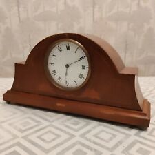 Antique 8Day Platform Escape Clock  Stung & Inlaid Floral Decor 31x15.5x8.5cm