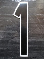 No 1 BMX NUMBER PLATE STICKER