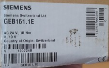 Siemens GEB161.1E 24v 0-10vdv