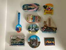 9 Vintage Fridge Magnets Whitby Bridlington Benidorm Mallorca Venlo Goa Bulgaria