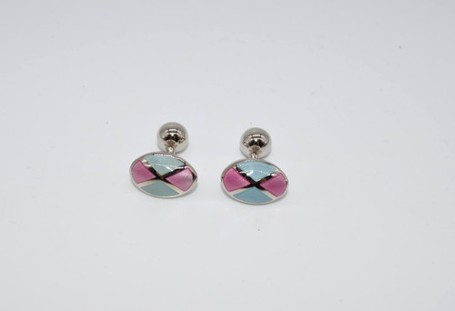 Men cufflinks oval - men's,