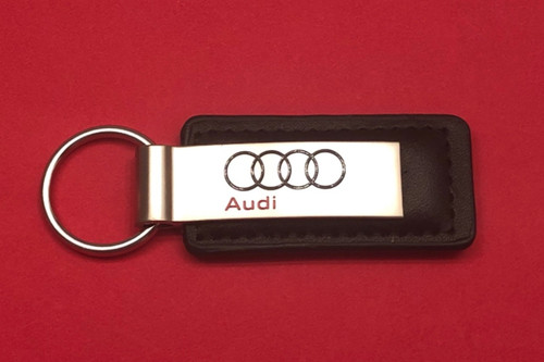 Leather key ring - ring, with