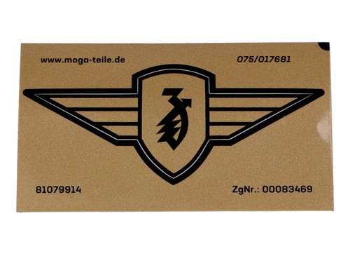 Sticker mudguard wing logo - , for