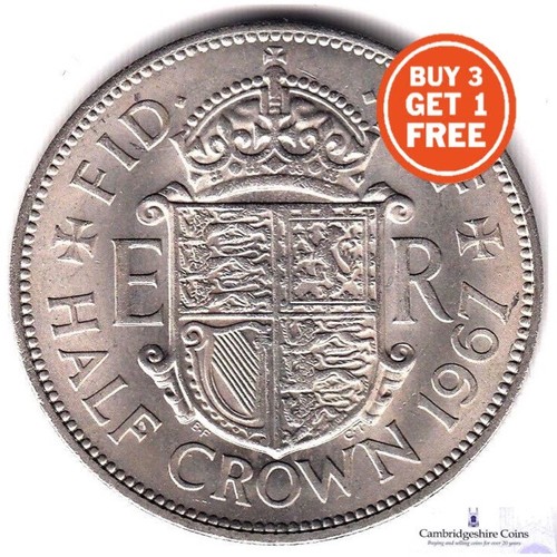 1953 1967 british - half, crown