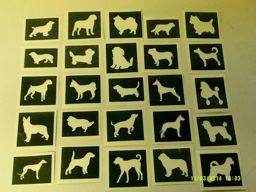 Dog stencils for - -,