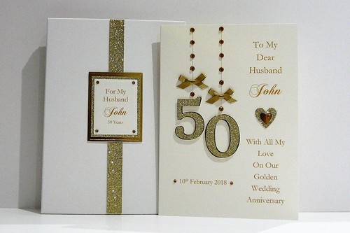 Golden 50th wedding - golden,