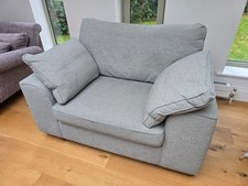 M&S Nantuket 2 Seater Sofa Cuddle Chair Duck Egg Immaculate Armchair