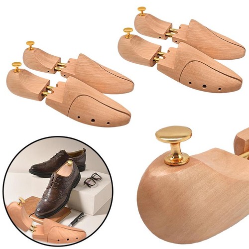 Wooden spring shoe trees full - wooden,
