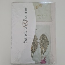 Sandown & Bourne Pair Of Curtains 165 X 175cm Leaf & Floral Pattern
