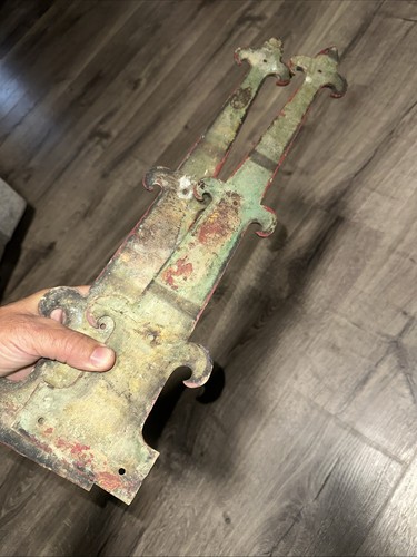 Vintage brass hinges - brass, french