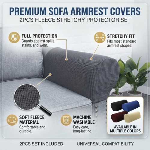 2pcs sofa armrest covers - 2pcs,