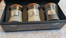 WoodWick Mini Jar Gift Set of 3  Candles - Fireside/White Teak/Sand &Driftwood