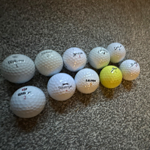 Mixed brands golf balls - golf,