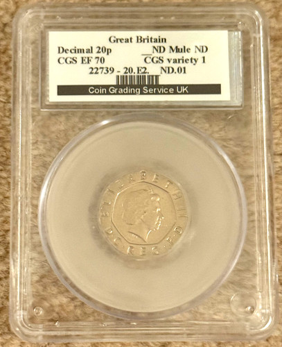 Undated graded twenty pence - twenty,